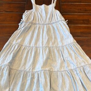 Girls gap kids (xxl) Light Chambray Tiered Sundress with Spaghetti Straps